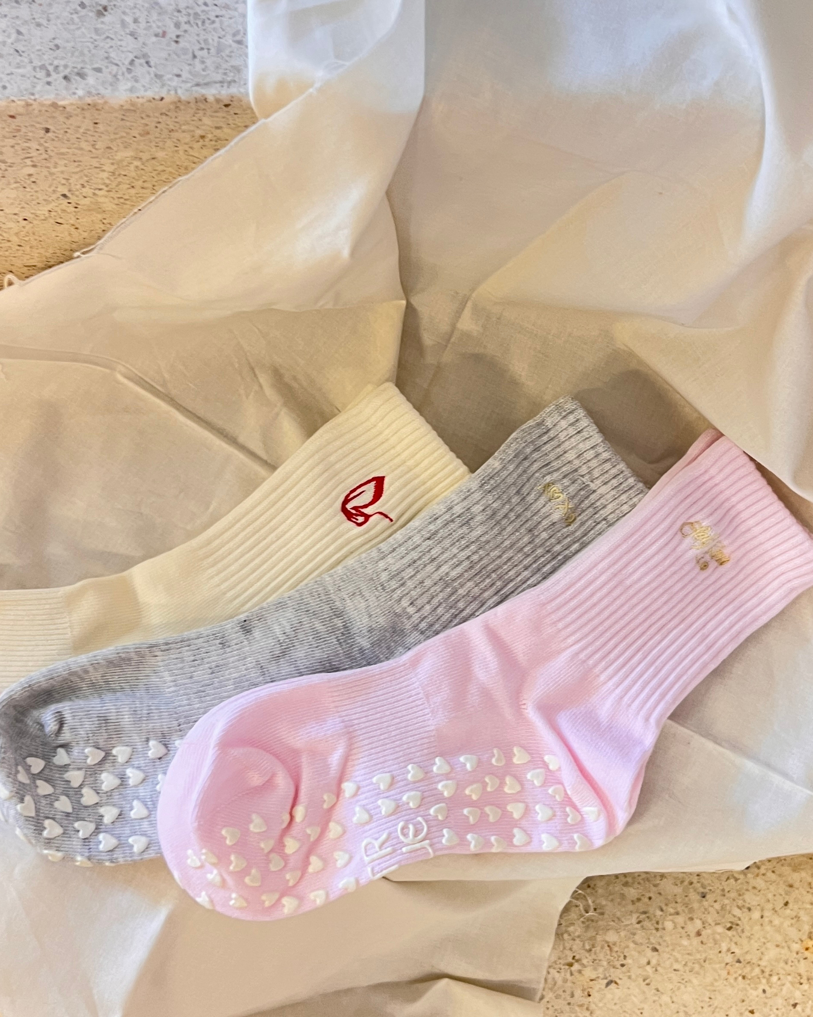 Love Letter to Yourself Crew Grip Socks Bundle