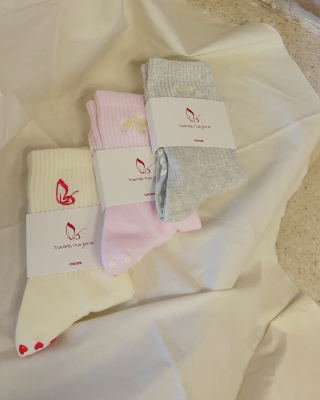 Love Letter to Yourself Crew Grip Socks Bundle